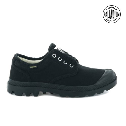 Palladium Pampa OX Originale Oxford Schoenen Heren Zwart | NL 86SBXUF